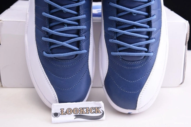 Cheap TB Retro 12 Jordan 130690-404 Air Blue Stone 0801